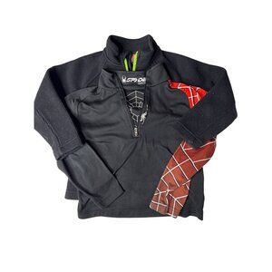 Spyder Kids Size 4t Black Core Sweater Full Zip Jacket & Bonus Spider-Man Shirt